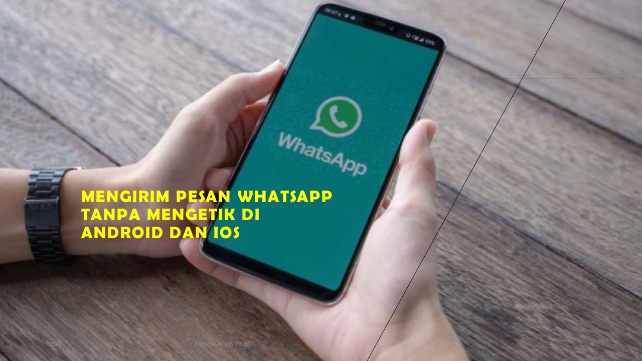 Cara Mengirim Pesan WhatsApp Tanpa Capek Mengetik di Android dan iOS