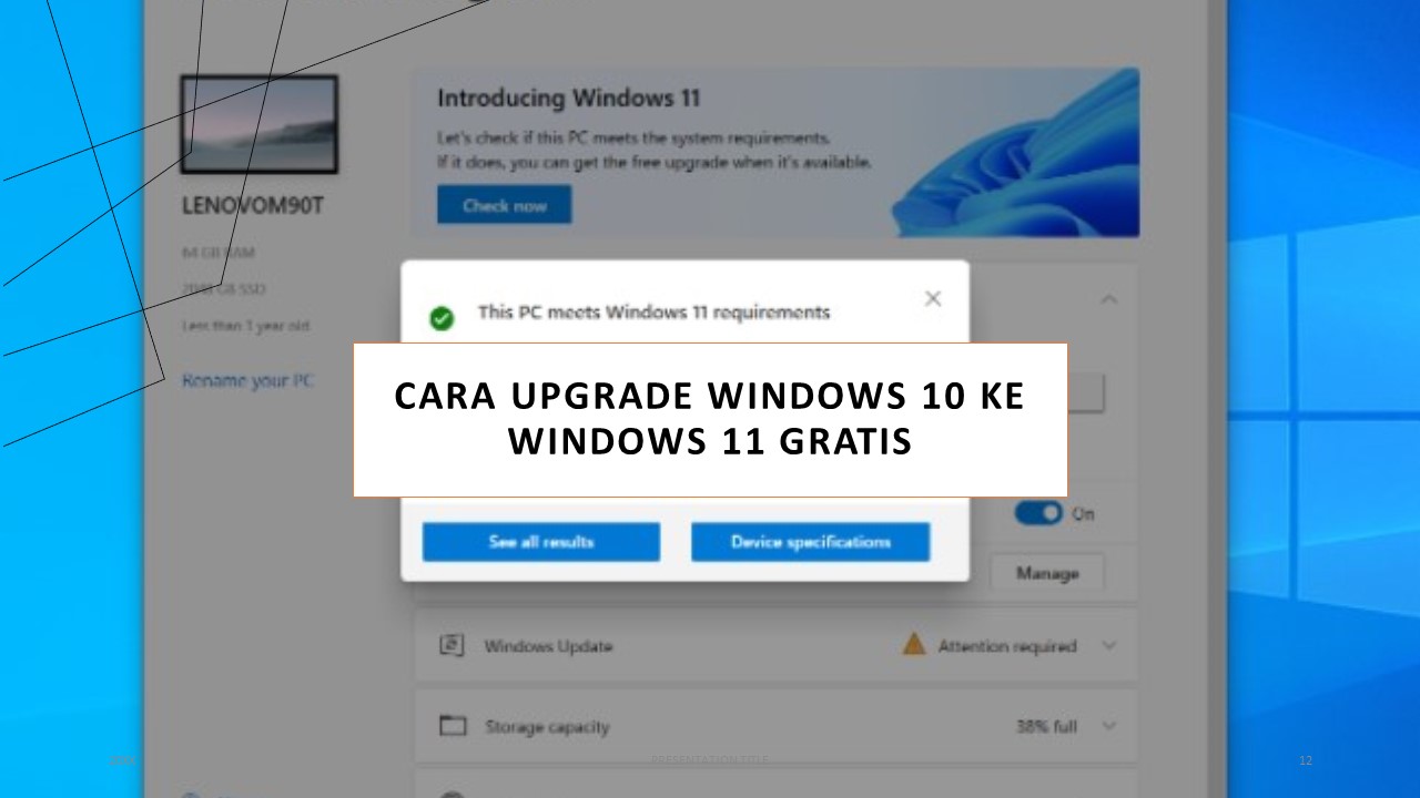 Cara Upgrade Windows 10 ke Windows 11 Gratis
