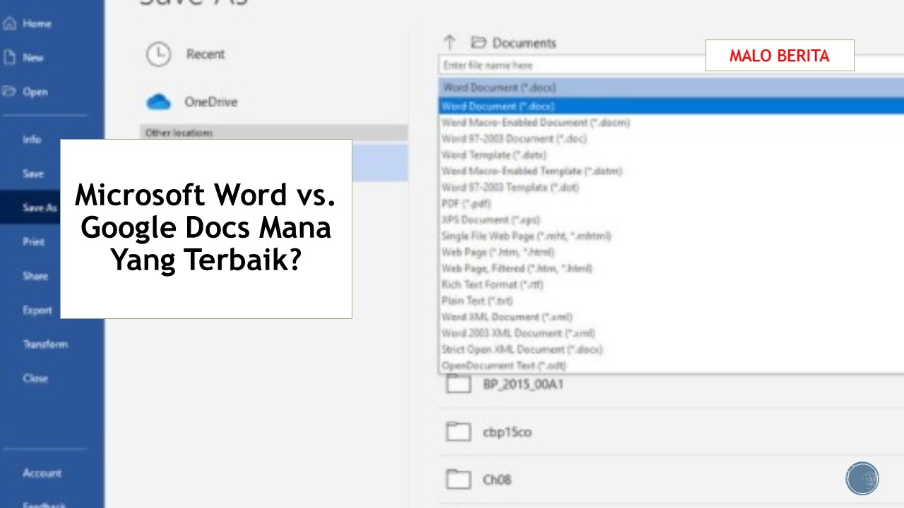 Microsoft Word vs. Google Docs Mana Yang Terbaik