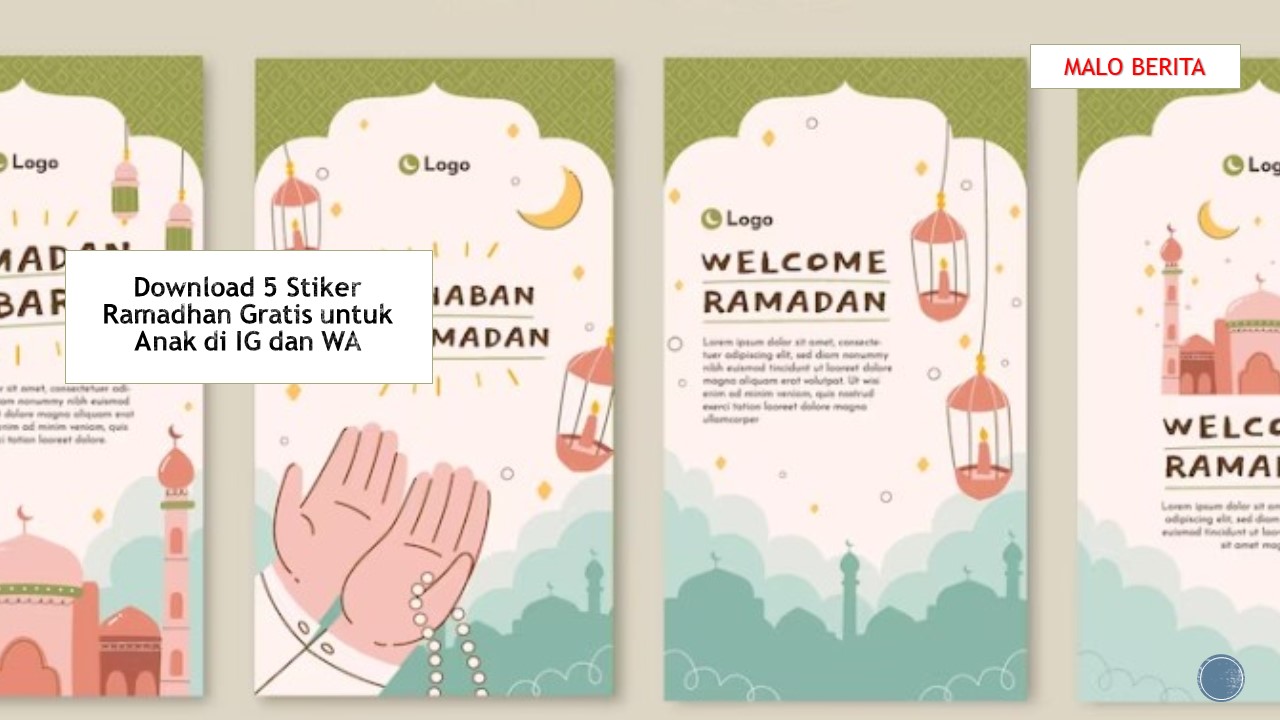 Download 5 Stiker Ramadhan Gratis untuk Anak di IG dan WA