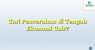 Cari Pencerahan di Tengah Ekonomi Cair?