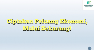 Ciptakan Peluang Ekonomi, Mulai Sekarang!