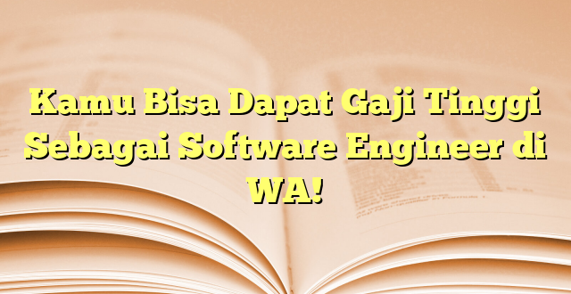 Kamu Bisa Dapat Gaji Tinggi Sebagai Software Engineer di WA!