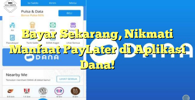 Bayar Sekarang, Nikmati Manfaat PayLater di Aplikasi Dana!