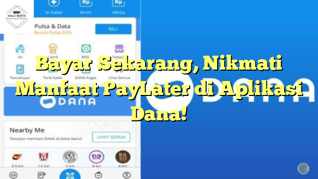 Bayar Sekarang, Nikmati Manfaat PayLater di Aplikasi Dana!