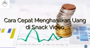 Cara Cepat Menghasilkan Uang di Snack Video
