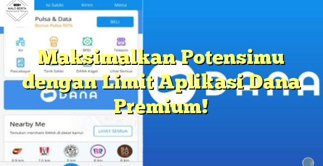 Maksimalkan Potensimu dengan Limit Aplikasi Dana Premium!