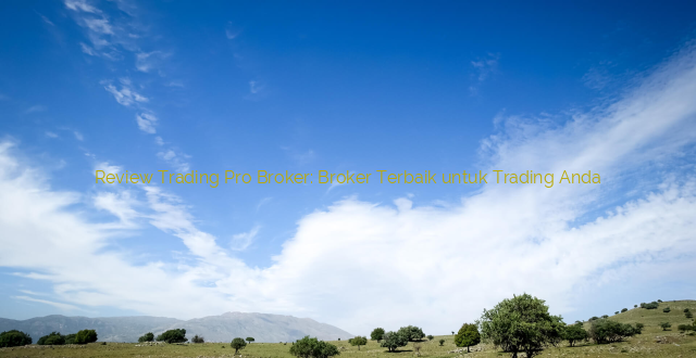 Review Trading Pro Broker: Broker Terbaik untuk Trading Anda