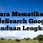 Cara Mematikan SafeSearch Google: Panduan Lengkap