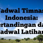 Jadwal Timnas Indonesia: Pertandingan dan Jadwal Latihan