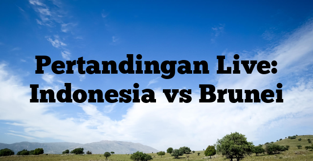 Pertandingan Live: Indonesia vs Brunei