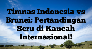 Timnas Indonesia vs Brunei: Pertandingan Seru di Kancah Internasional!